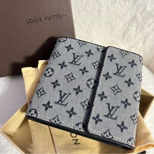 Louisvuitton mini lin compact wallet